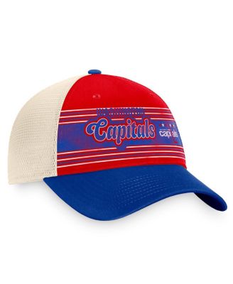 Men's Red/Blue Washington Capitals Heritage Vintage Trucker Adjustable Hat