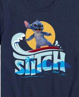 Big Boys Lilo Stitch Live Action Stitch Wave Graphic T-Shirt