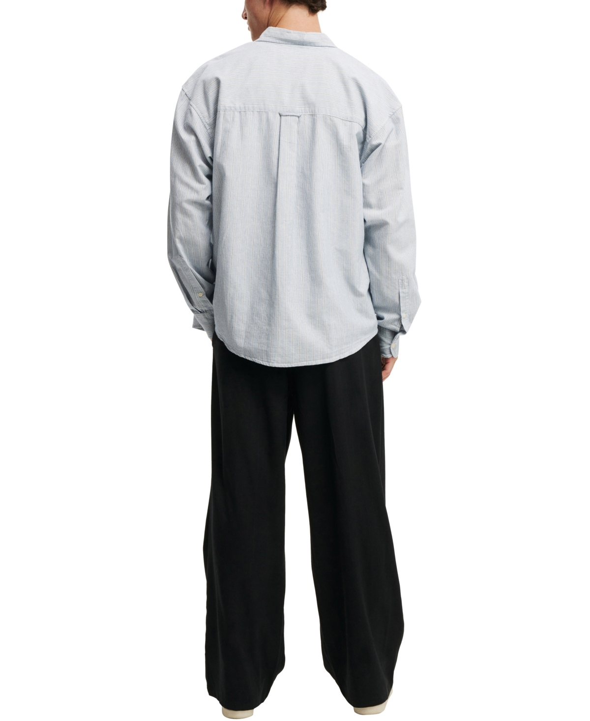 Shop Cotton On Men's Super Baggy Pleated Pants In Black