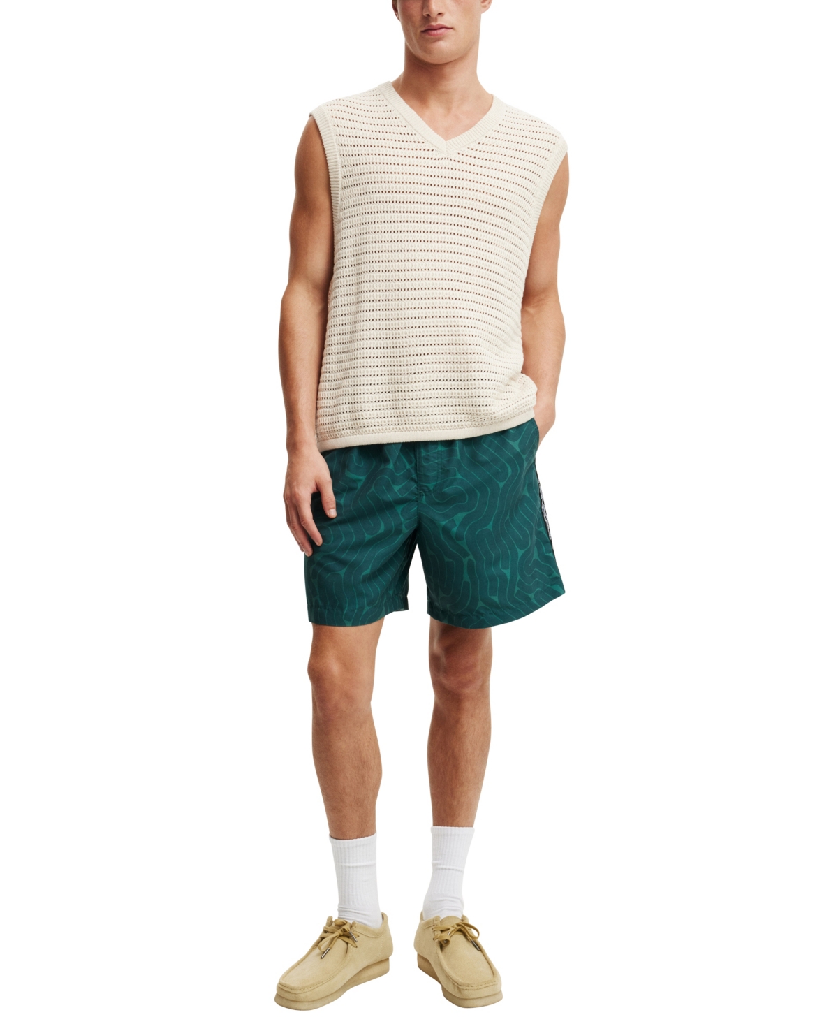 Shop Cotton On Men's Baggy Fit Shorts In Green,tylah Saunders