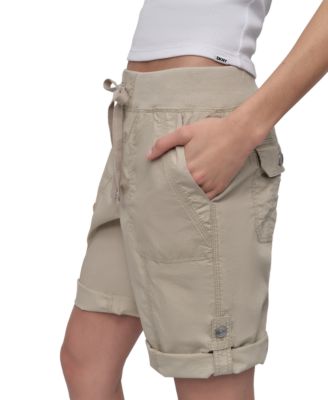 Women's Smocked-Waist Convertible Shorts