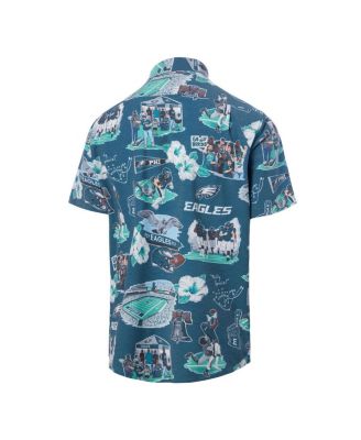 Men's Kelly Green Philadelphia Eagles Scenic Button-Down Shirt