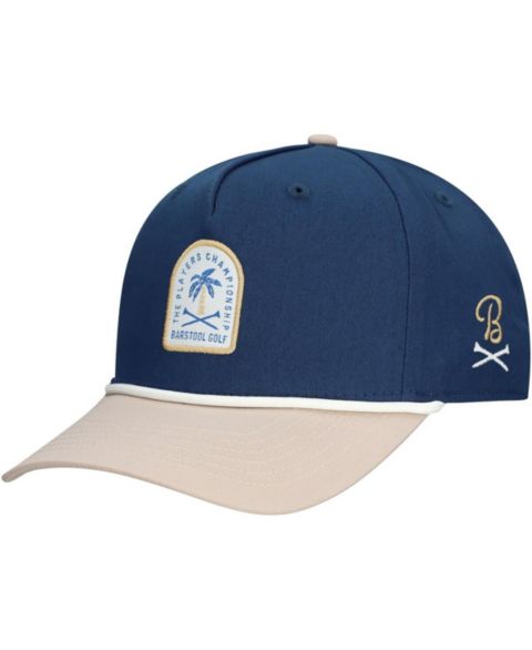 Мужская кепка Barstool Golf Navy the Players Tropical Small Patch Rope Snapback Hat
