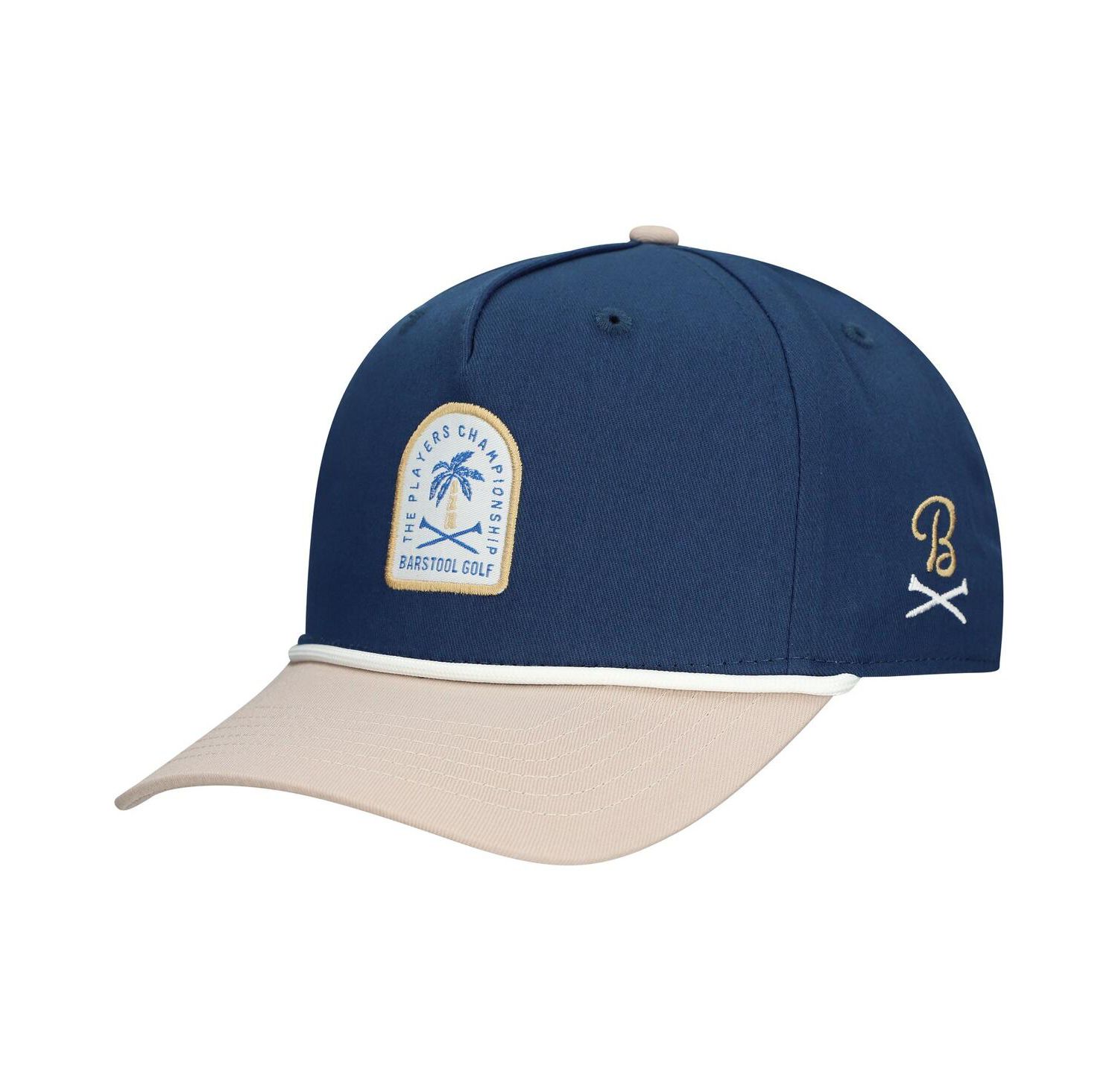 Men's Navy THE PLAYERS Tropical Small Patch Rope Snapback Hat
