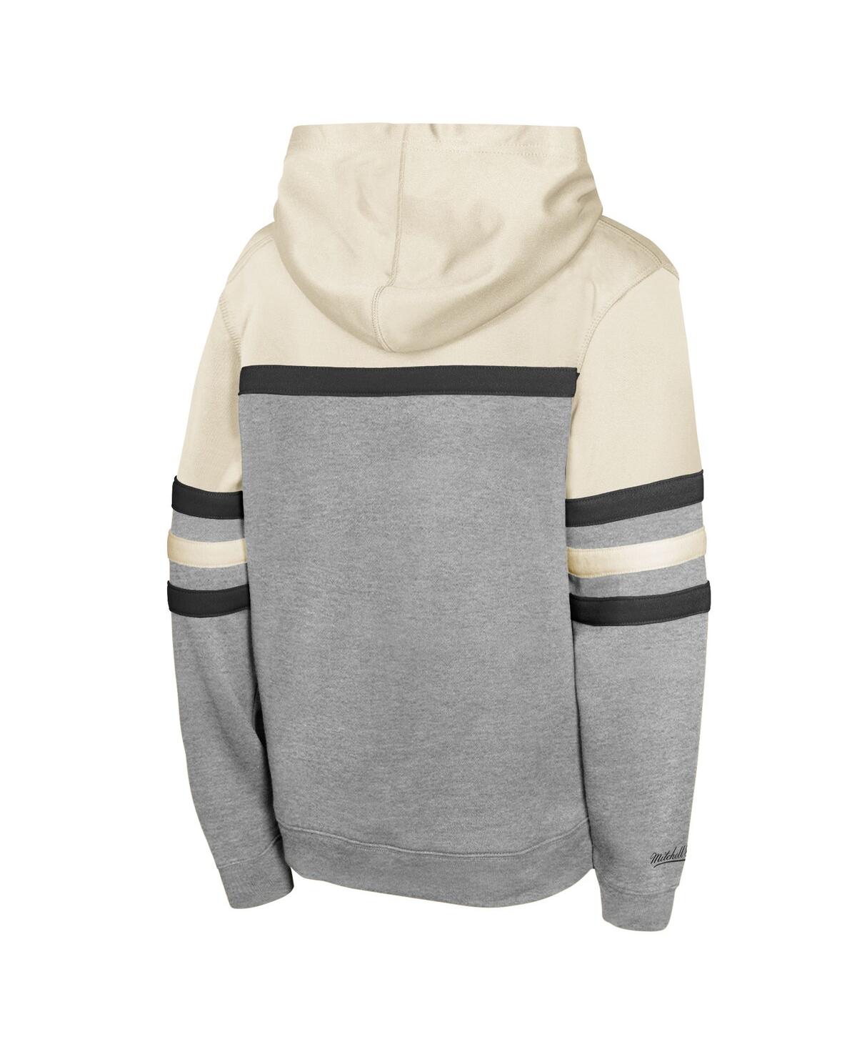 Mitchell & Ness Men's Cream New York Yankees Head Coach Pullover Hoodie In Cream