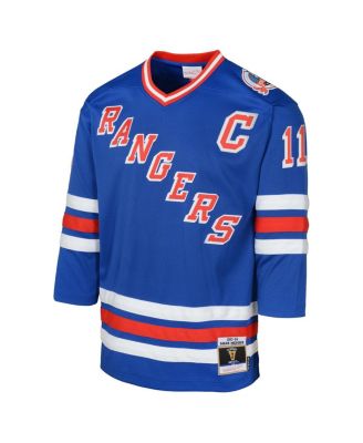 Big Boys and Girls Mark Messier Royal New York Rangers Power Play 2.0 Player with Captain Patch Jersey