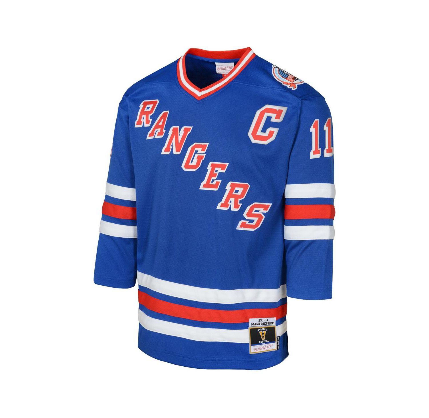 Big Boys and Girls Mark Messier Royal New York Rangers Power Play 2.0 Player with Captain Patch Jersey