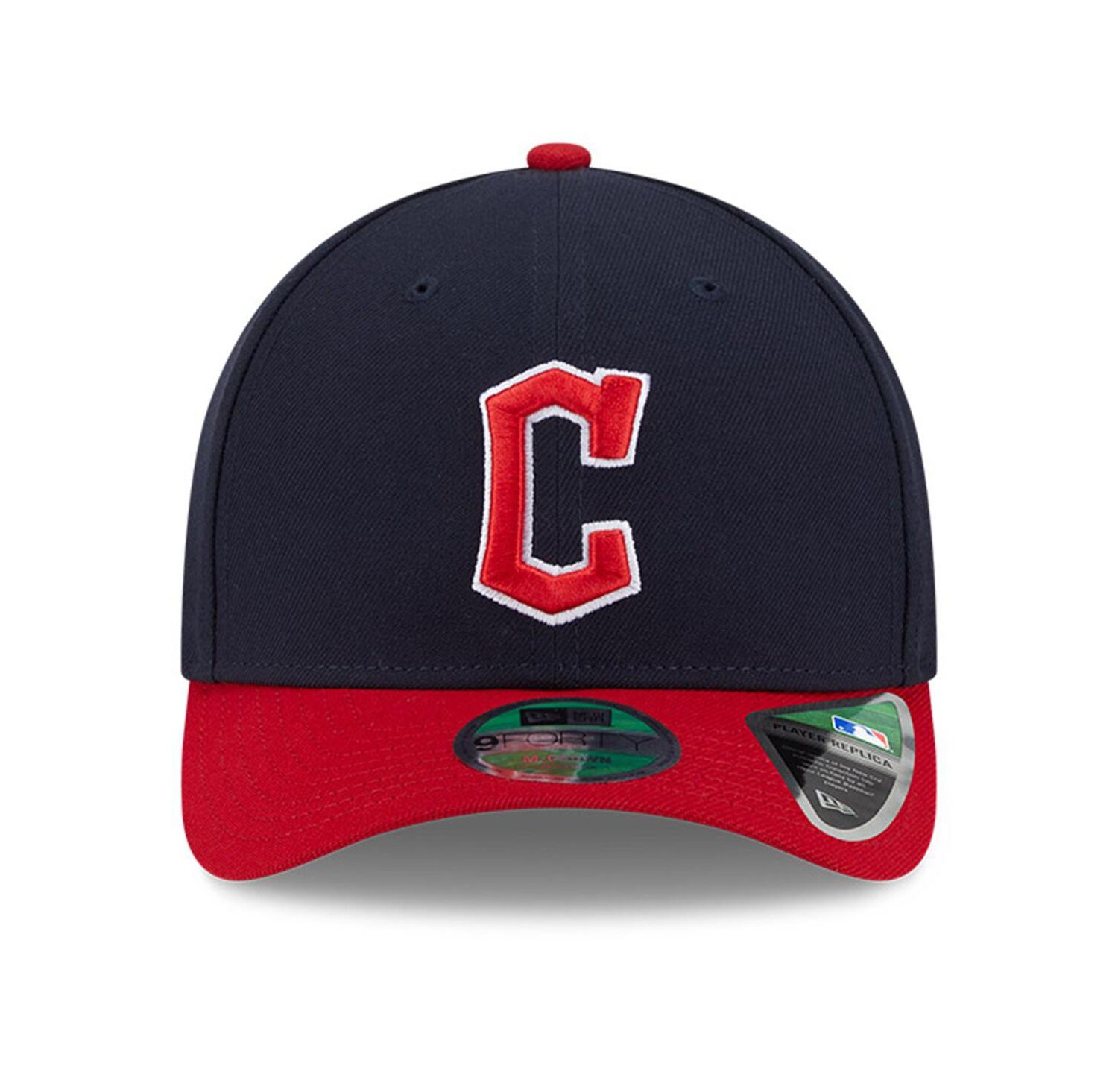 Men's Navy Cleveland Guardians Player Replica 9FORTY Adjustable Hat