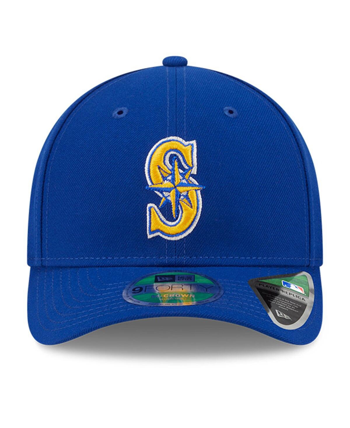 New Era Men's Royal Seattle Mariners Player Replica 9forty Adjustable ...