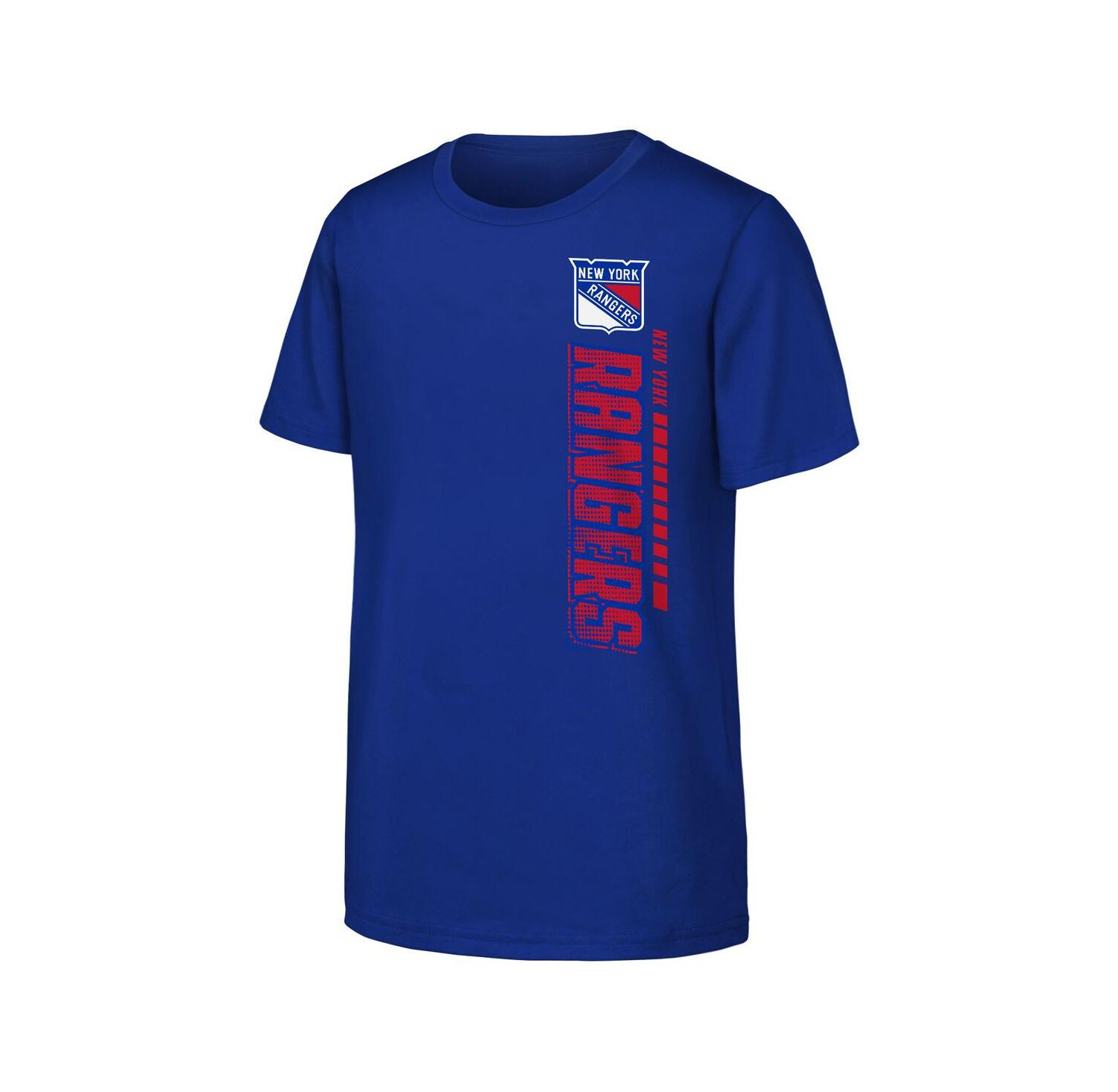 Big Boys and Girls Blue New York Rangers Atmosphere T-Shirt