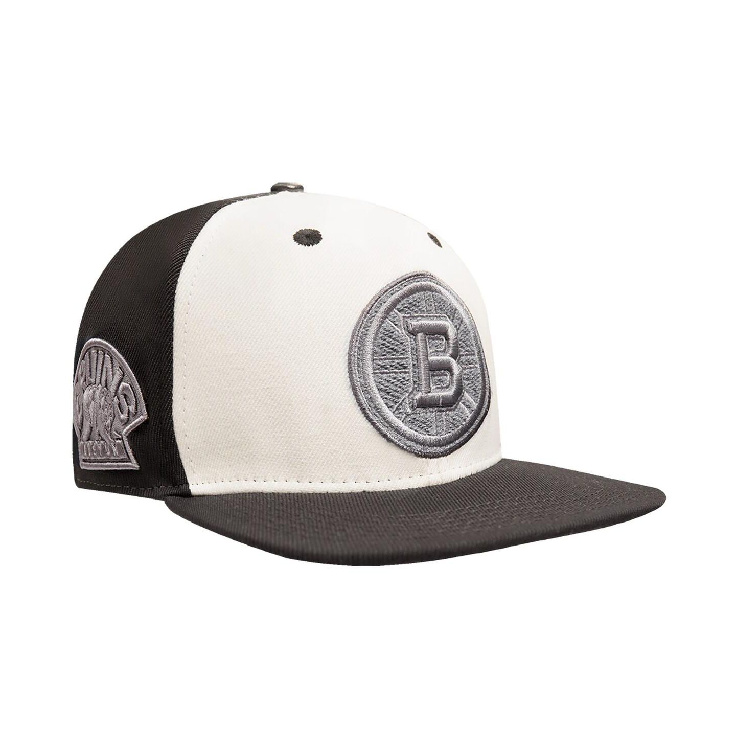 Мужская кепка Pro Standard Cream Boston Bruins French Terry Snapback Hat — фото 1