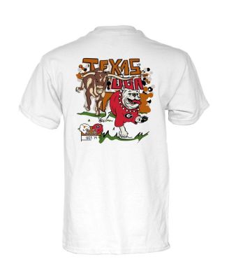 Men's and Women's White Texas Longhorns vs. Georgia Bulldogs 2024 Matchup T-Shirt