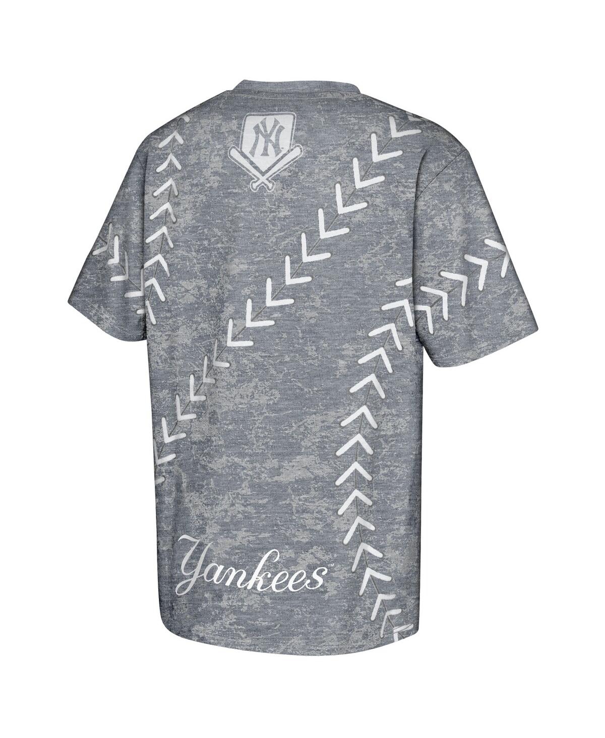 Outerstuff Big Boys And Girls Navy New York Yankees Slide Score Bold T-shirt In Navy