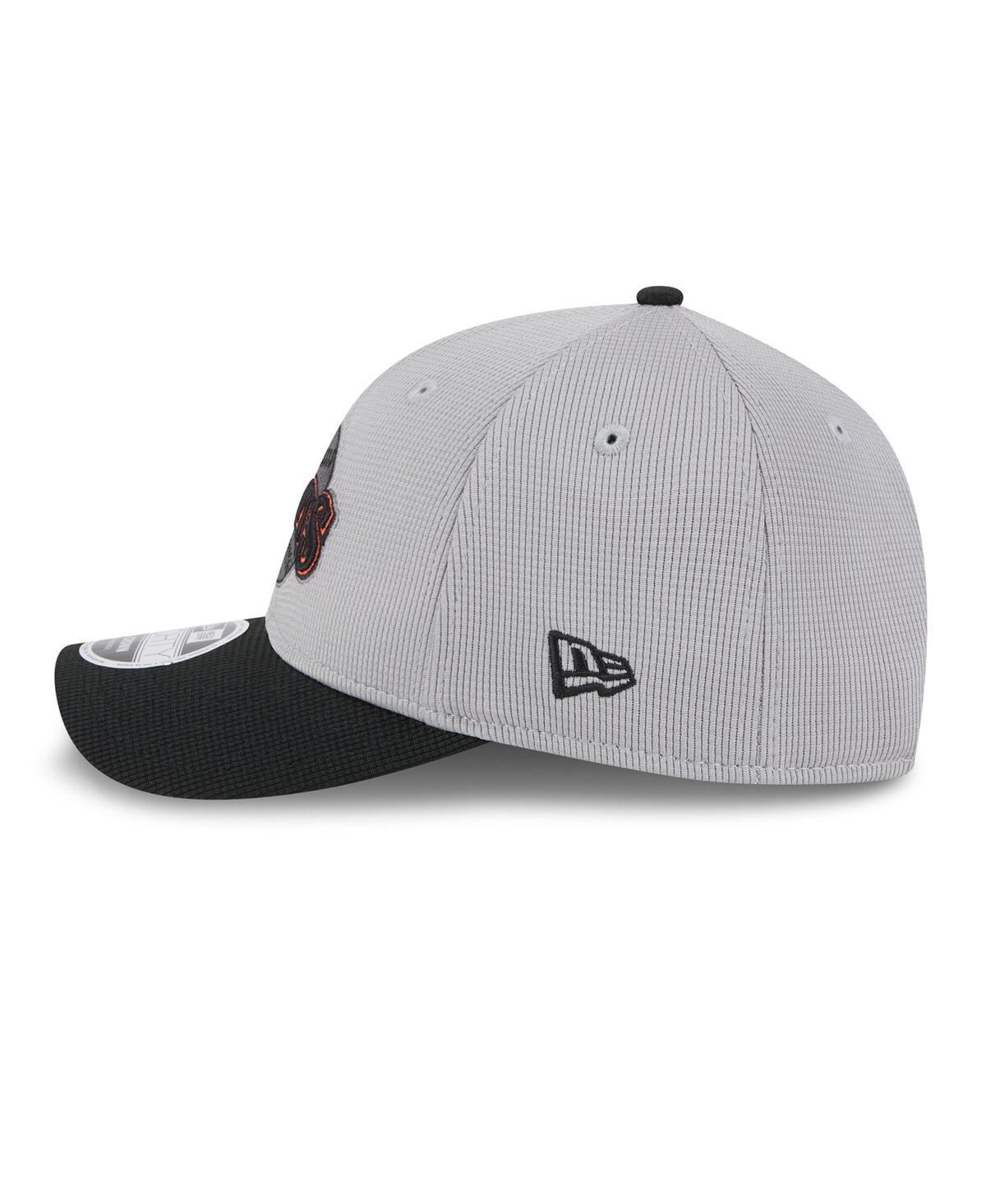 NEW ERA MEN'S GRAY/BLACK SAN FRANCISCO GIANTS 2025 BATTING PRACTICE 9FORTY M-CROWN ADJUSTABLE HAT 