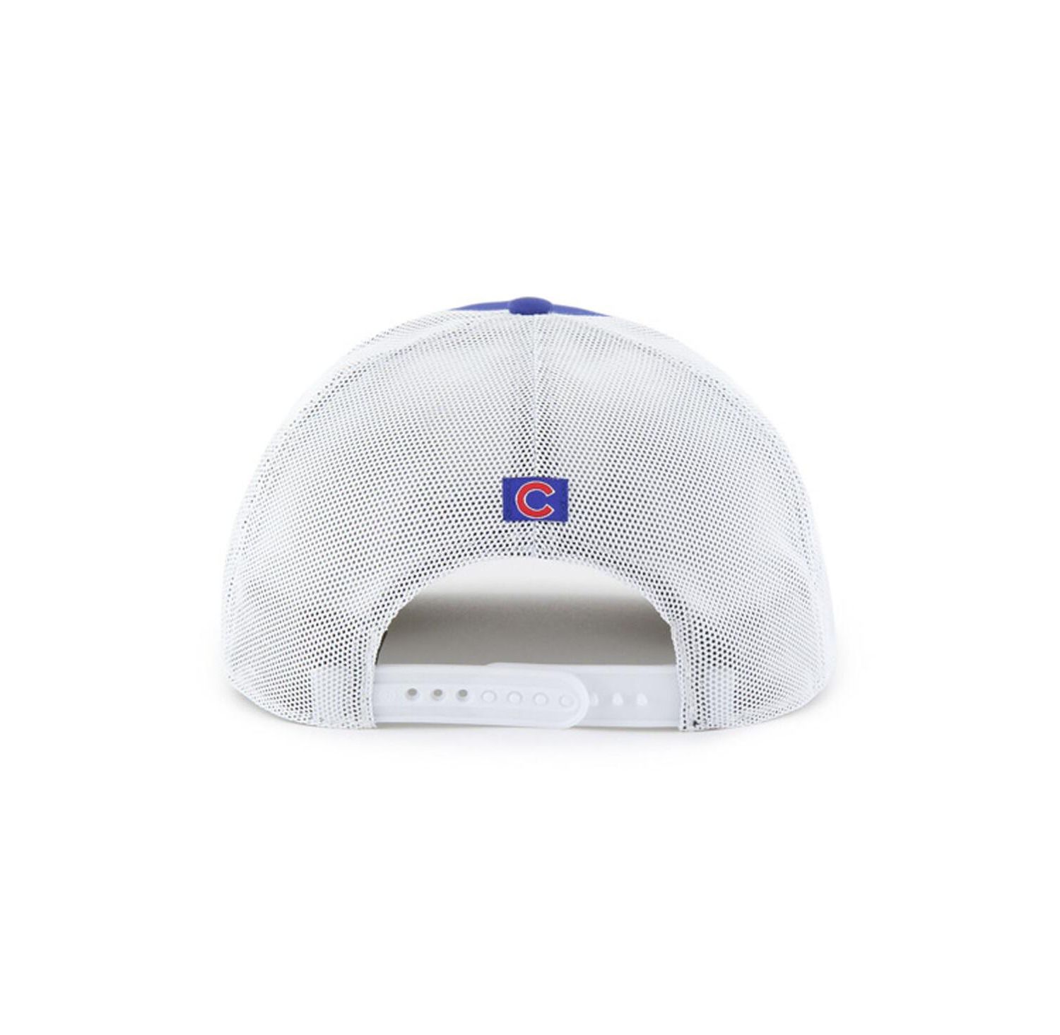 Men's Royal/White Chicago Cubs Scratch Adjustable Trucker Hat