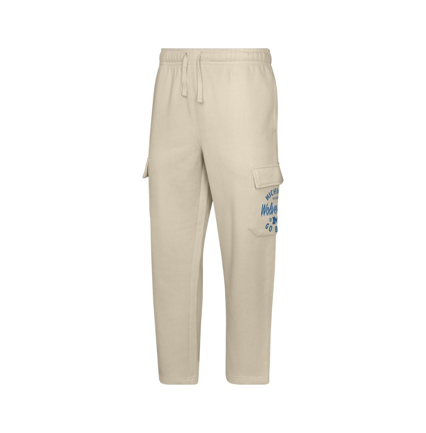Детские брюки Outerstuff Cream Michigan Wolverines All Around The World Fleece Sweatpants — фото 3