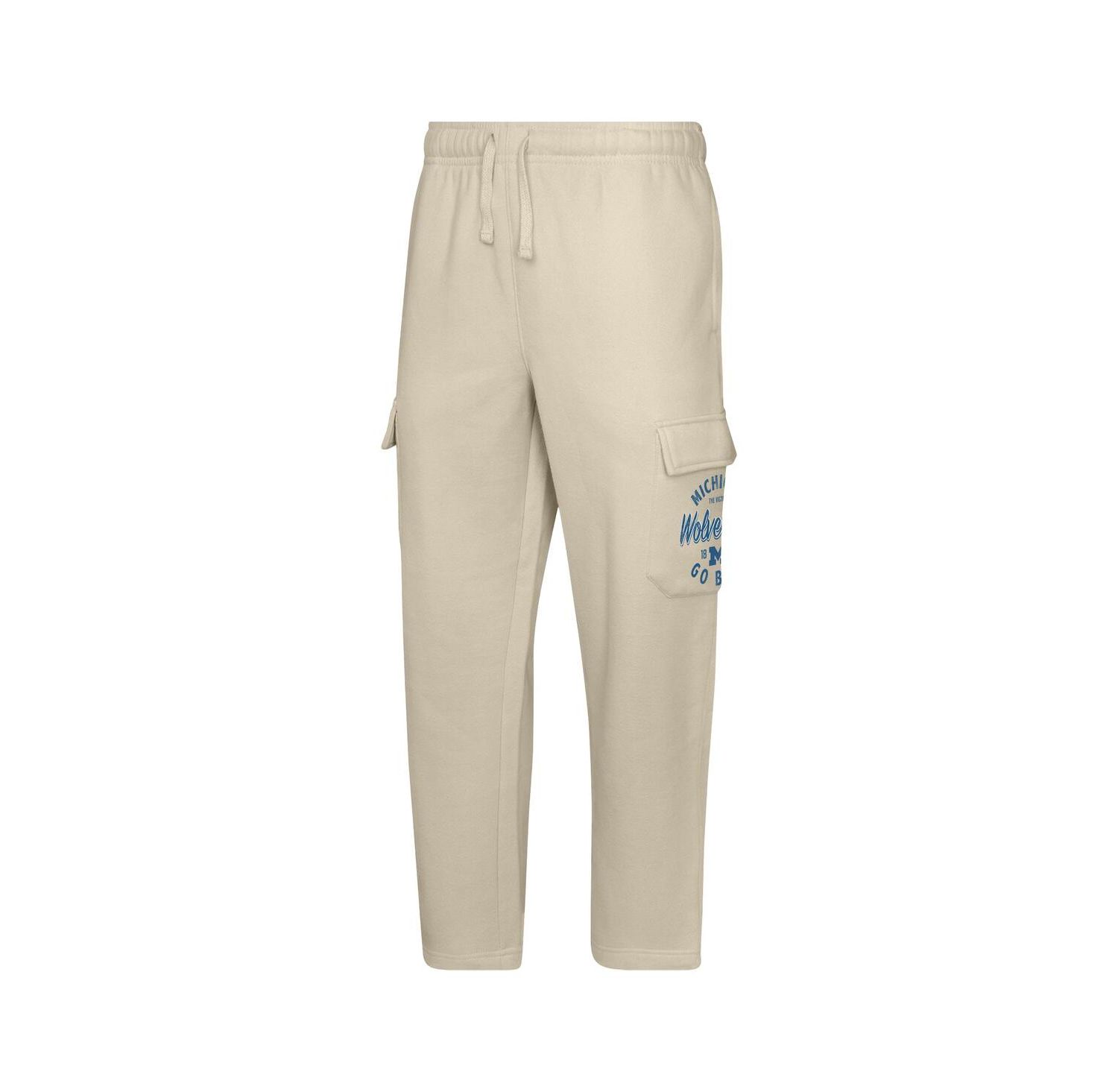 Big Boys and Girls Cream Michigan Wolverines All Around The World Fleece Sweatpants