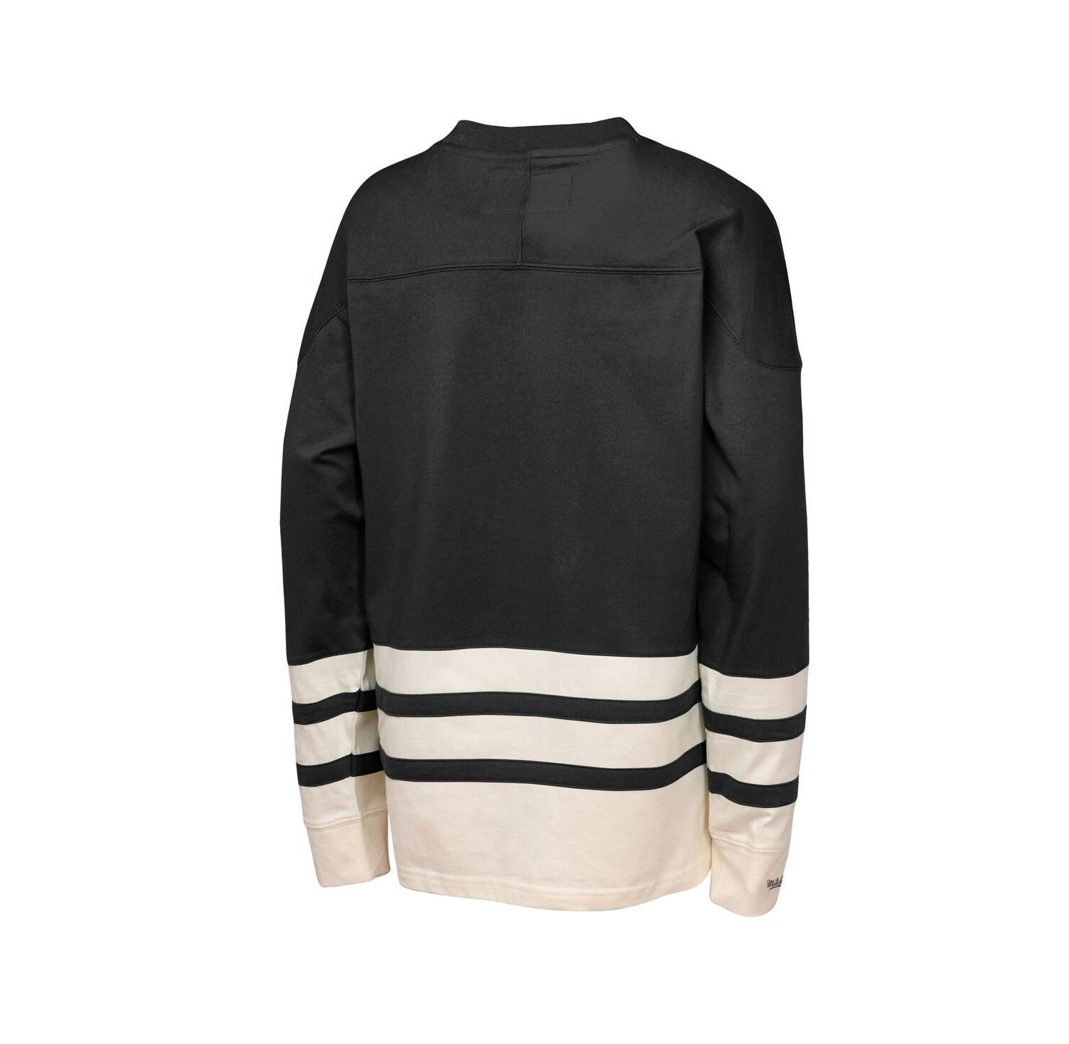 Girls Black Vegas Golden Knights Chainstitch Heavyweight Long Sleeve Top