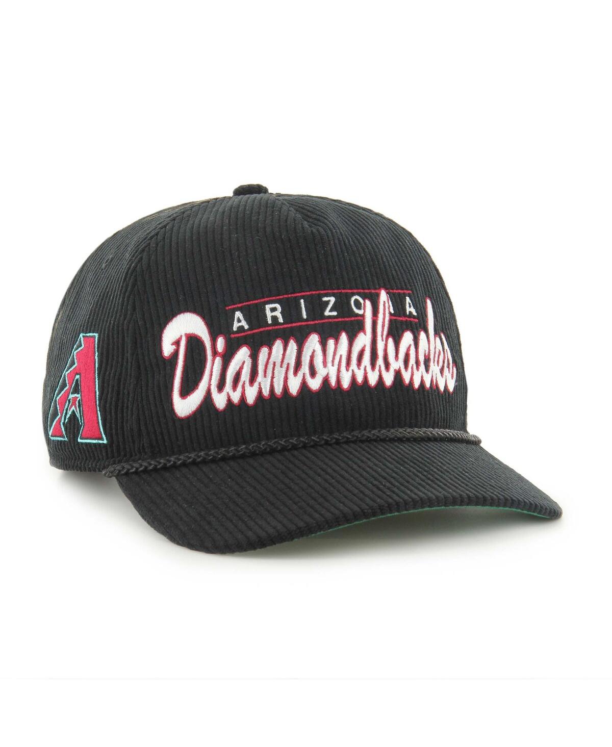 47 Brand Men's Black Arizona Diamondbacks Corduroy Hitch Adjustable Hat In Black