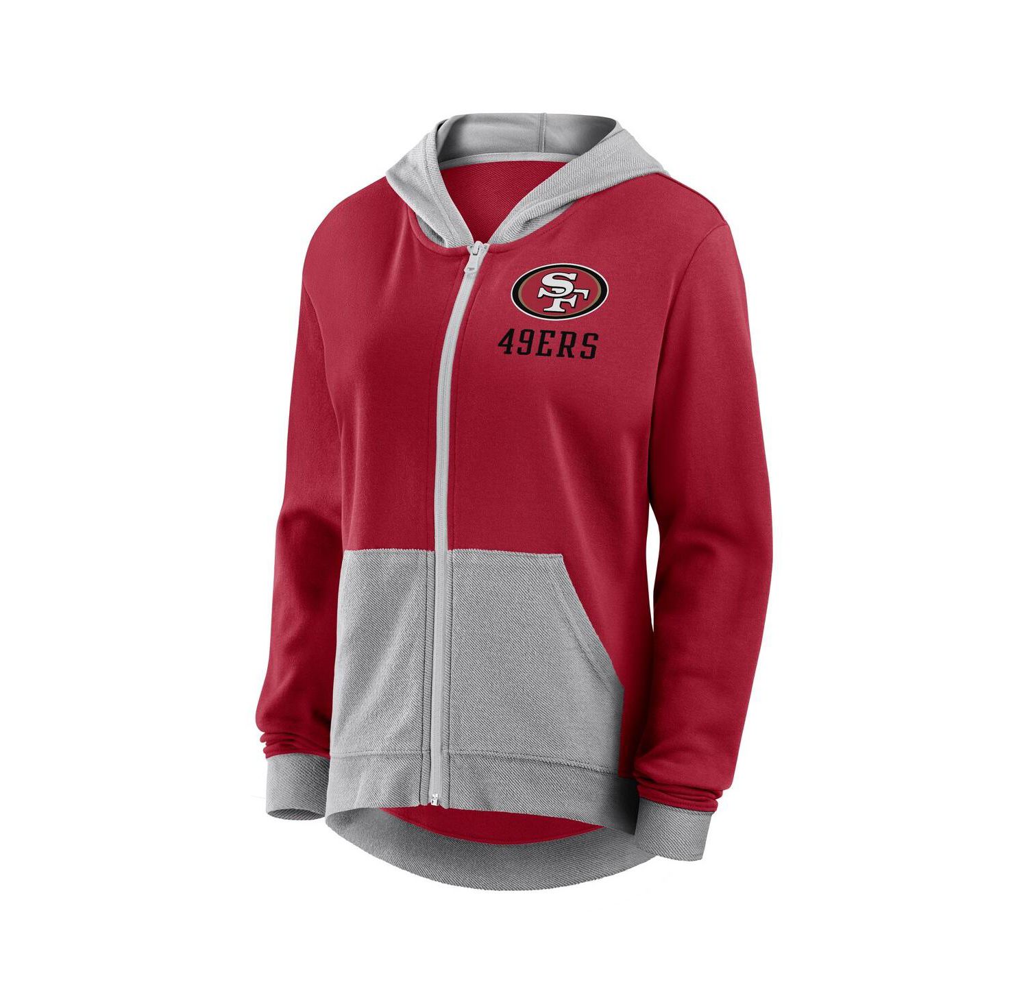 Women's Scarlet San Francisco 49ers Hit It Full-Zip Hoodie
