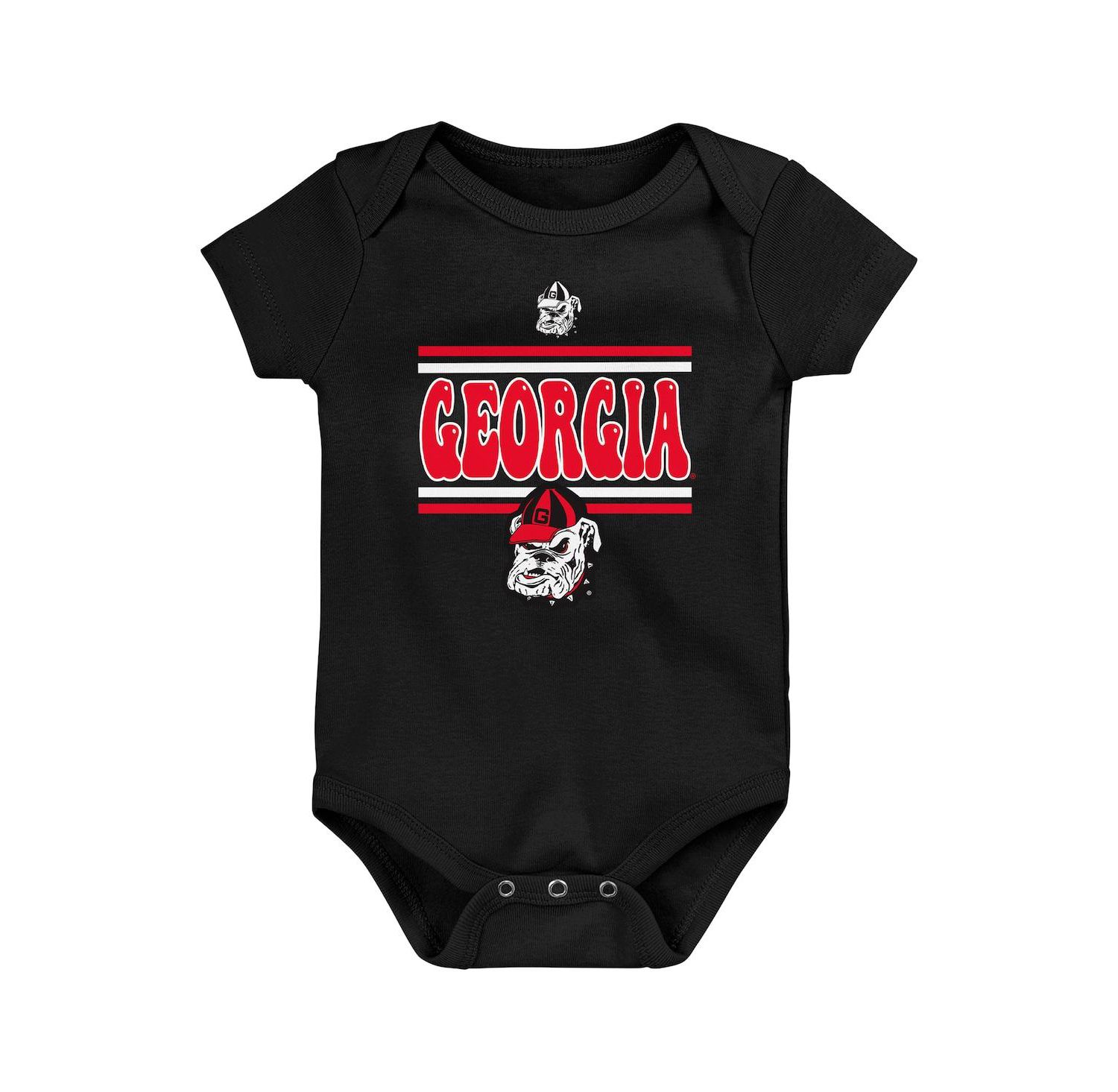 Baby Boys and Girls 3-Pack Georgia Bulldogs Sunday Comics Bodysuit Set