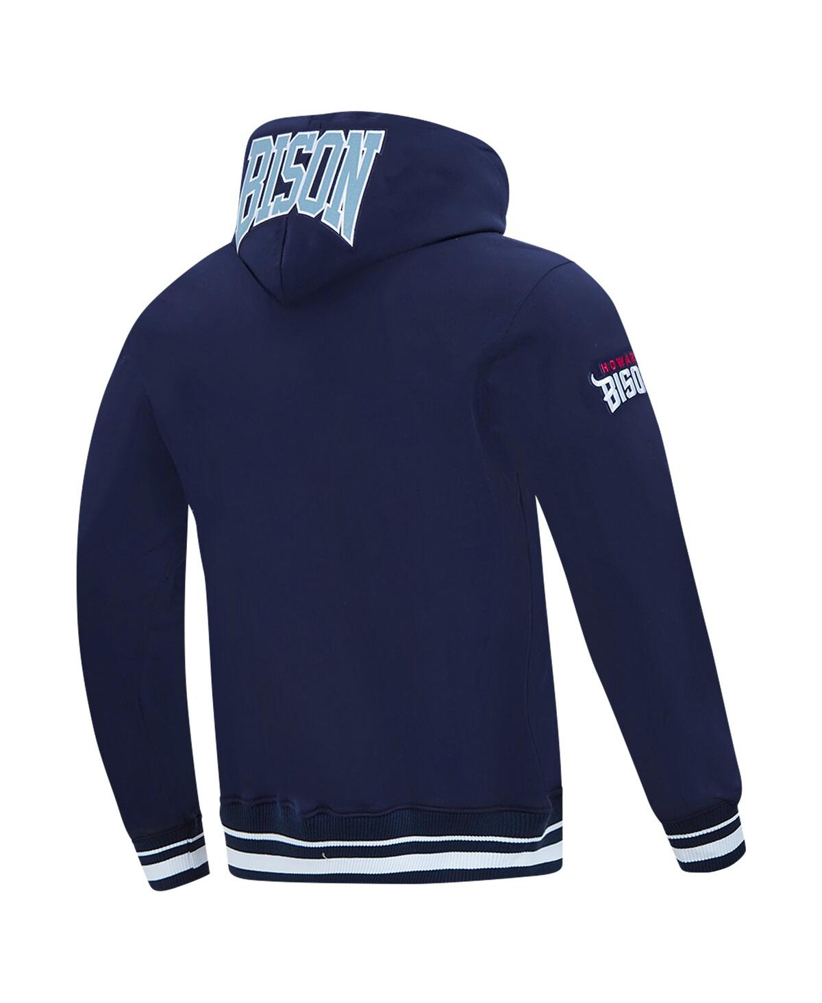 Pro Standard Men's Navy Howard Bison Crest Pullover Hoodie In Blue