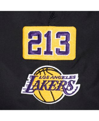Men's Black Los Angeles Lakers Area Code Shorts