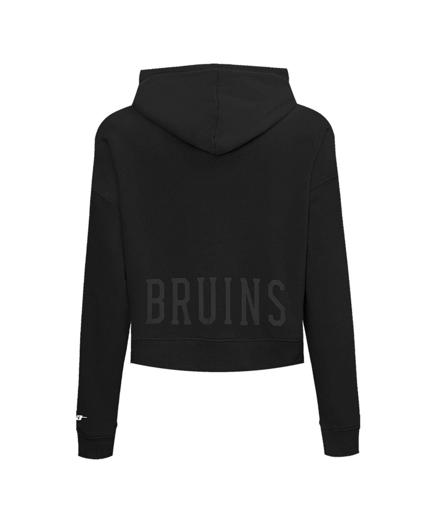 Women's Black Boston Bruins Jewels Cropped Pullover Hoodie