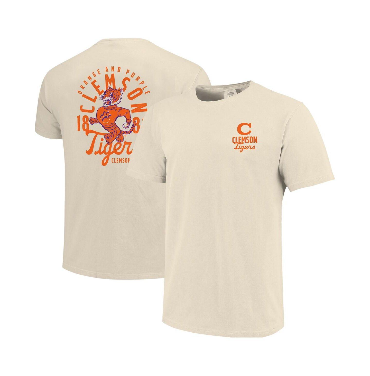 Мужская футболка Image One Cream Clemson Tigers Comfort Colors Mascot Overlay — фото 1