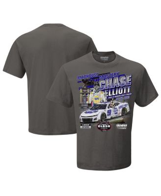 Hendrick Motorsports Team Collection - Men's  Charcoal Chase Elliot 2025 Cook Out Clash at Bowman Gray Race Winner T-Shirt
