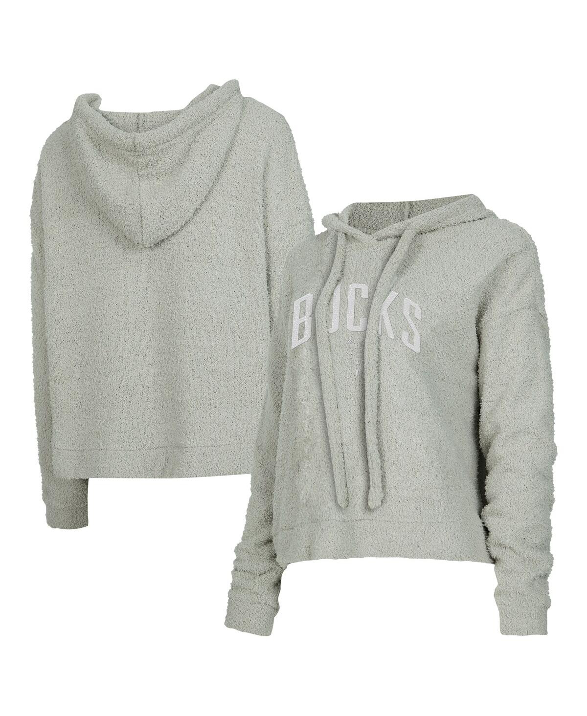 Shop Concepts Sport Women's Gray Milwaukee Bucks Ventura Comfy Pullover Hoodie