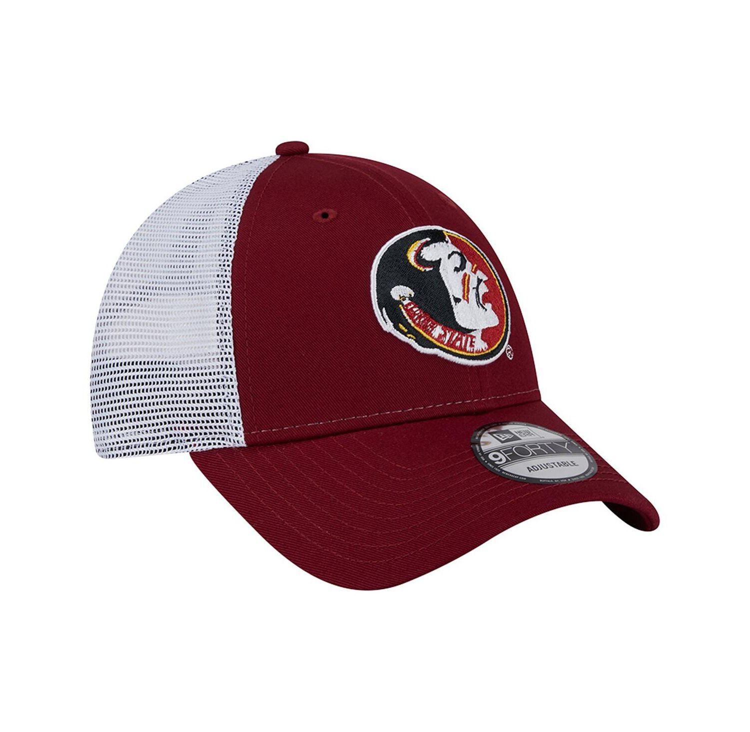 Men's Garnet Florida State Seminoles Trucker 9FORTY Adjustable Hat