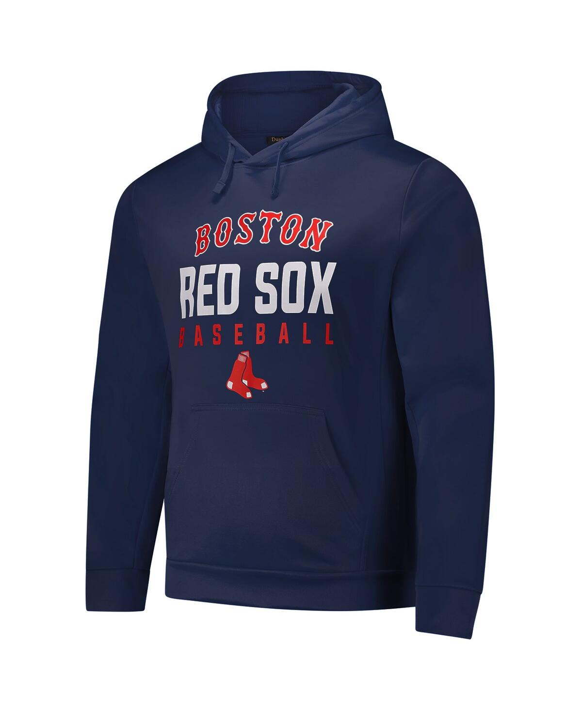 DUNBROOKE MEN'S NAVY BOSTON RED SOX CHAMPION PULLOVER HOODIE 
