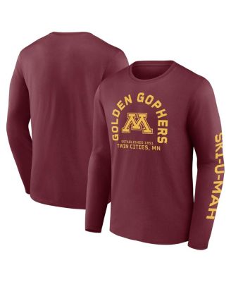 Fanatics - Men's Maroon Minnesota Golden Gophers Fundamentals Cotton Winning Team Long Sleeve T-Shirt
