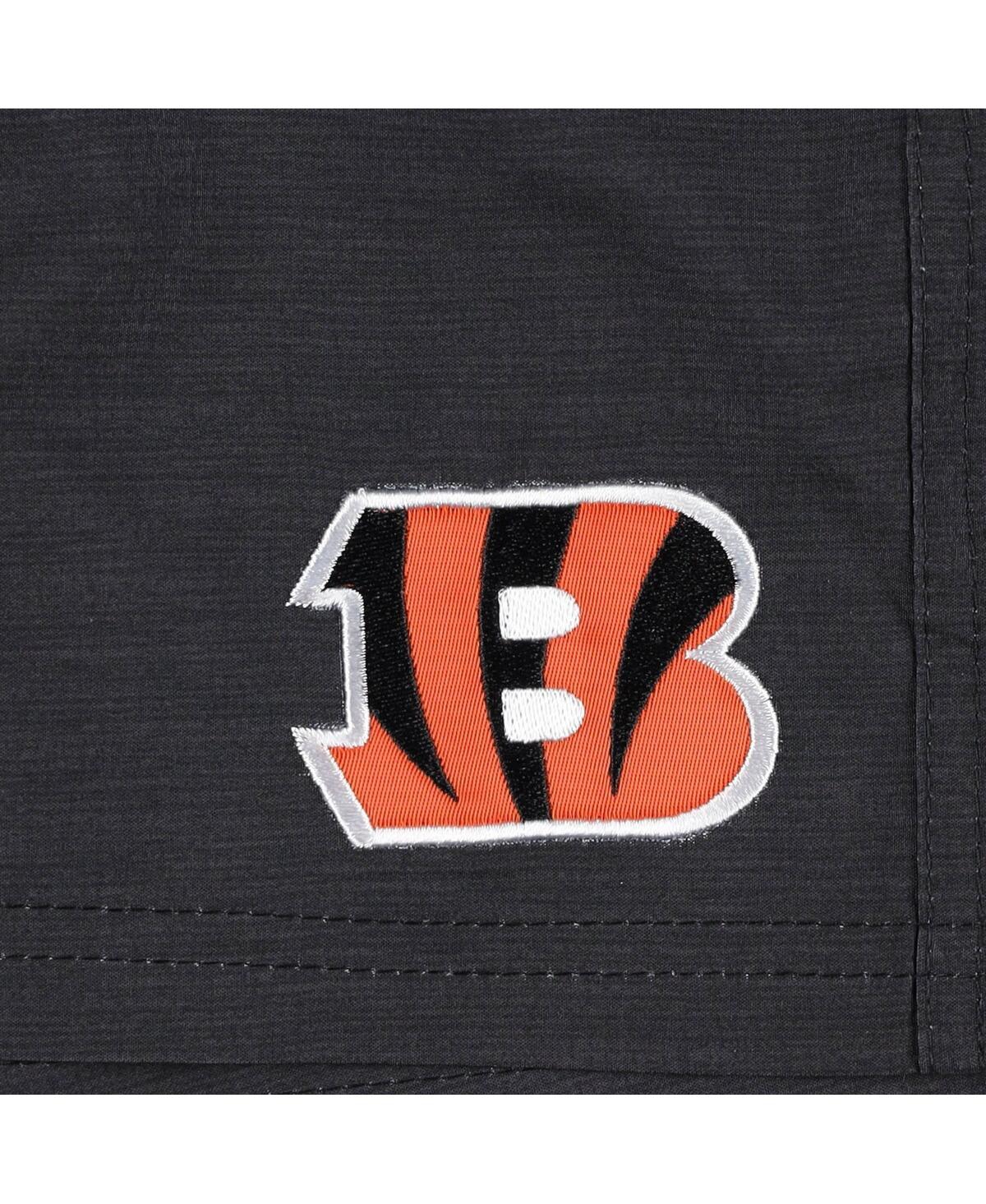 Shop G-iii Sports By Carl Banks Men's Black Cincinnati Bengals Coastline Volley Swim Shorts