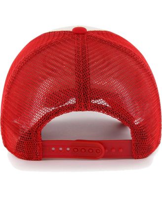 Men's Cream/Red Tampa Bay Buccaneers Breakout MVP Trucker Adjustable Hat