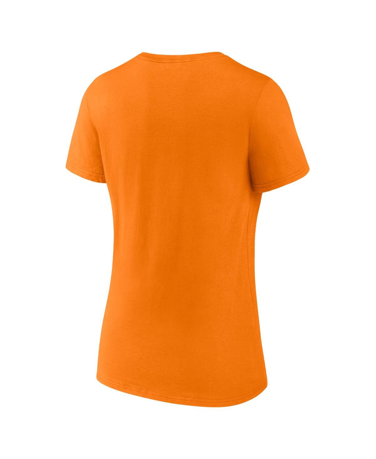 Fanatics Women's Tennessee Orange Tennessee Volunteers Fundamentals Script Foil T-shirt In Tennessee Orange