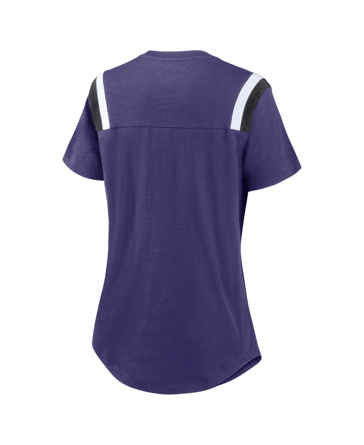 Nike Women's Purple Baltimore Ravens Historic Slub Fashion T-shirt In Purple