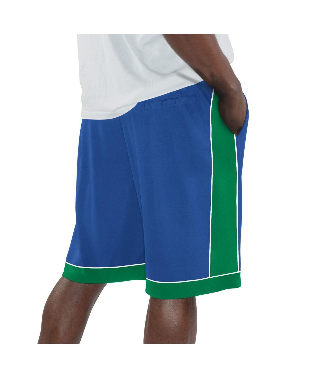 Starter Men's  Royal, Green Distressed Seattle Seahawks Vintage-like Fan Favorite Shorts In Multi