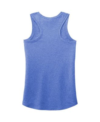 Women's Heather Royal Kyle Larson Name Number Racerback Tri-Blend Tank Top