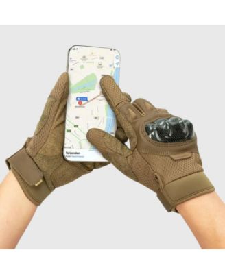 Men's Motorcycle Riding Gloves Touchscreen Outdoor Gloves with Reinforced Knuckles for Biking and Powersports