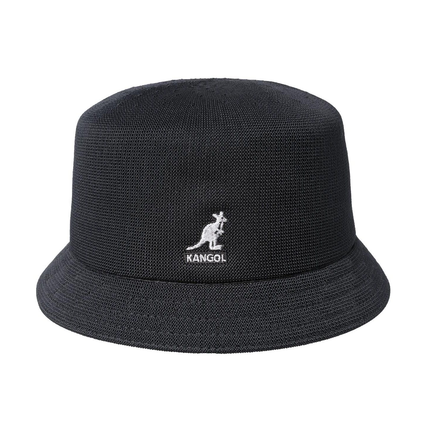 Мужская панама Kangol Tropic Bin Bucket Hat, цвет: Чёрный — фото 1