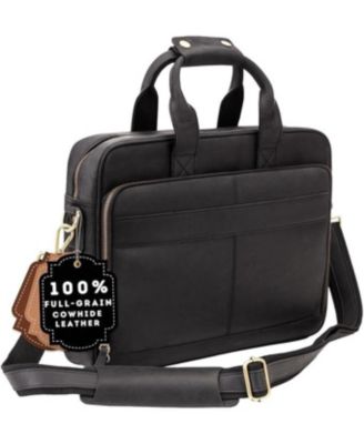 Slim Leather Briefcase - Sleek and Elegant - Perfect for Daily Usage