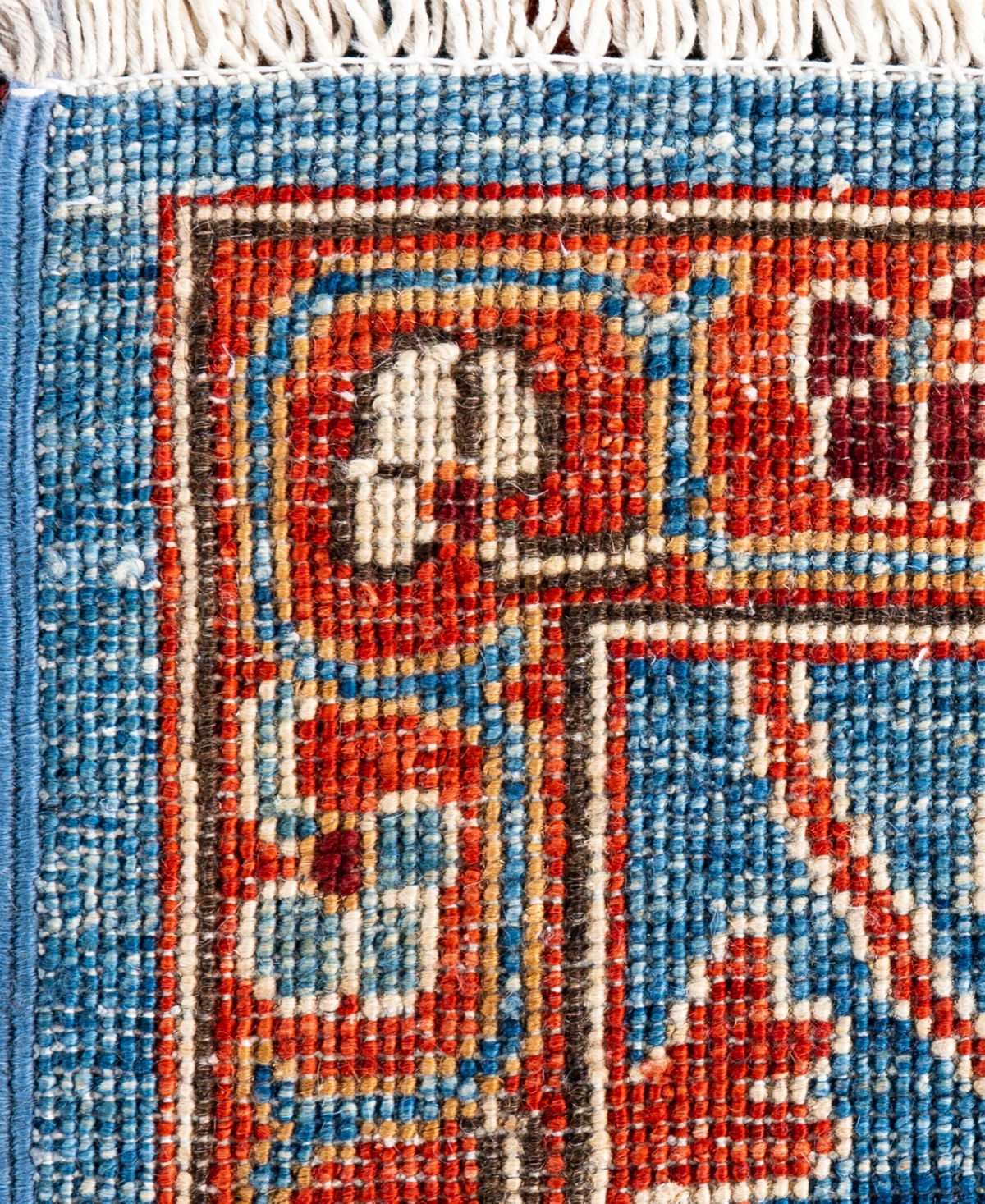 Adorn Hand Woven Rugs Serapi M1945 8'11''x11'10'' Area Rug In Light Blue