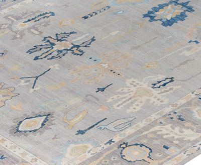 Colorful Oushak M1945 10'x13'8'' Area Rug