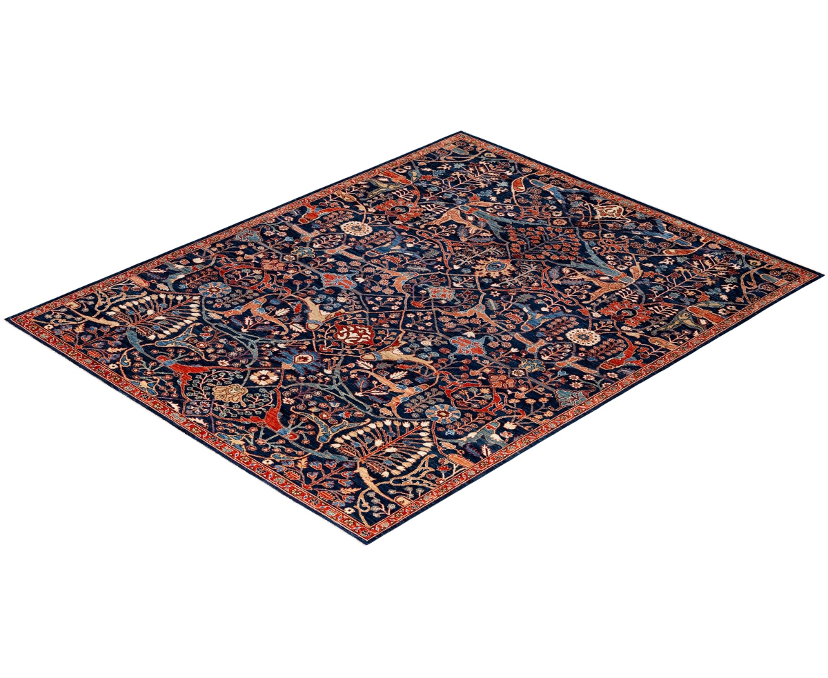 Adorn Hand Woven Rugs Serapi M1945 8'1''x9'11'' Area Rug In Blue