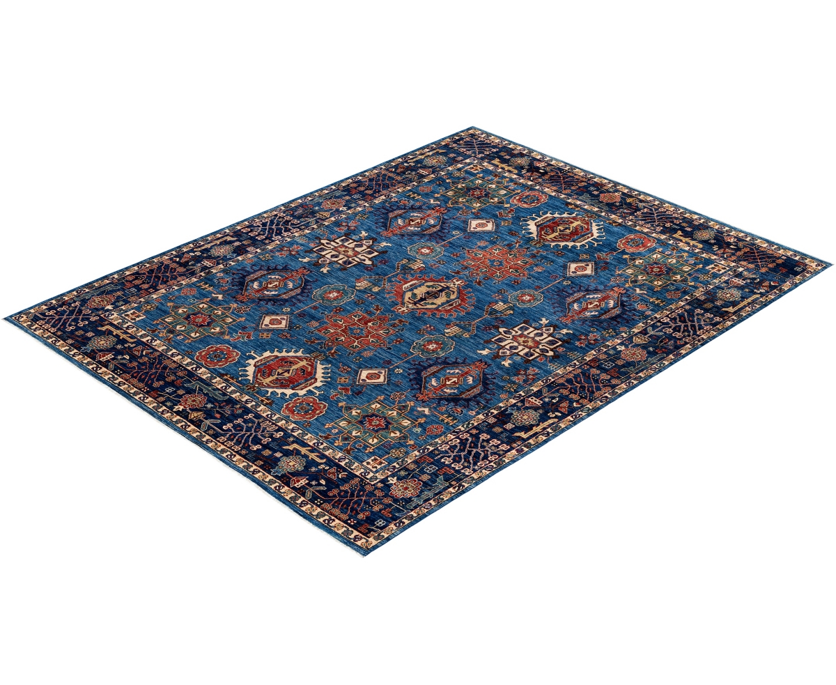 Adorn Hand Woven Rugs Serapi M1945 9'x11'9'' Area Rug In Light Blue