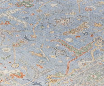 Colorful Oushak M1945 8'1''x10'3'' Area Rug