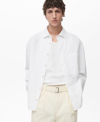 MANGO - Men's Cotton Pocket Shirt