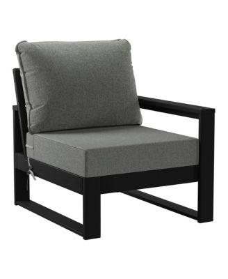 5-Piece Modern HDPE Outdoor Patio Furniture Sofa Conversation Set with Coffee Table